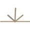 Ekena Millwork Kennewick Rough Sawn Timber Gable Bracket, Douglas Fir, 108"W x 68"H x 2"D x 4"F, 15/12 Pitch GBW108X68X0204KEN00RDF - alternate 4
